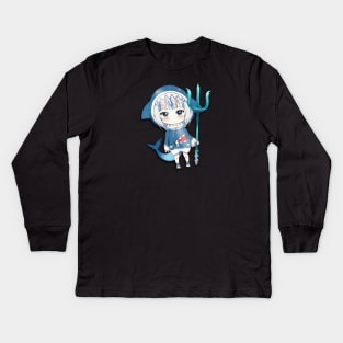 Gura Hololive Kids Long Sleeve T-Shirt